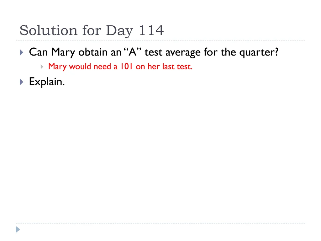 solution for day 114