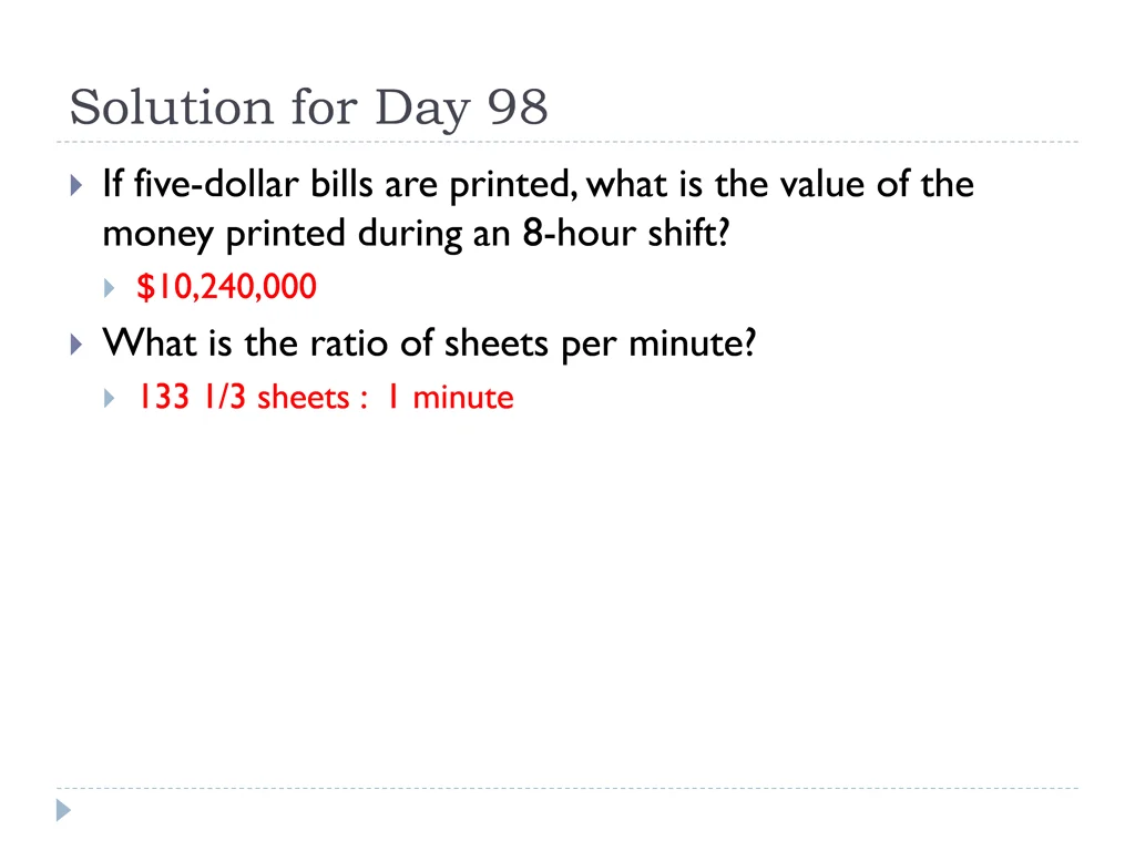 solution for day 98
