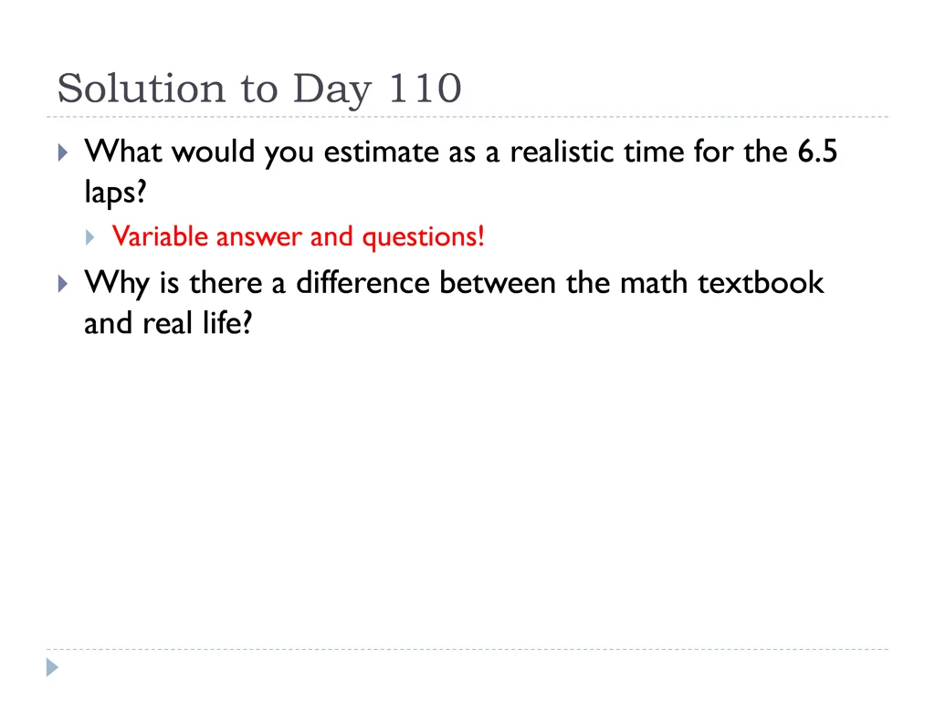 solution to day 110