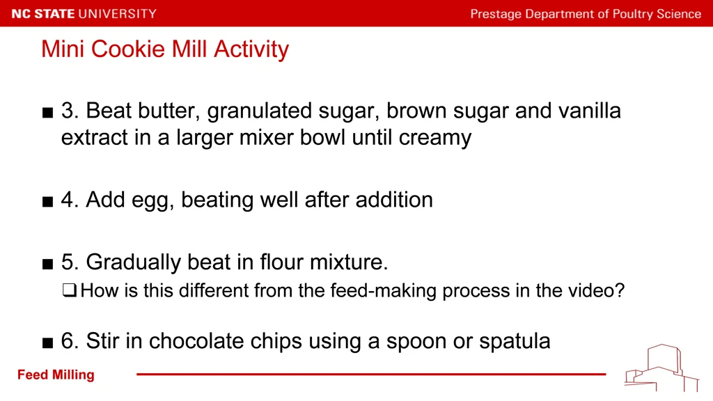 mini cookie mill activity 3