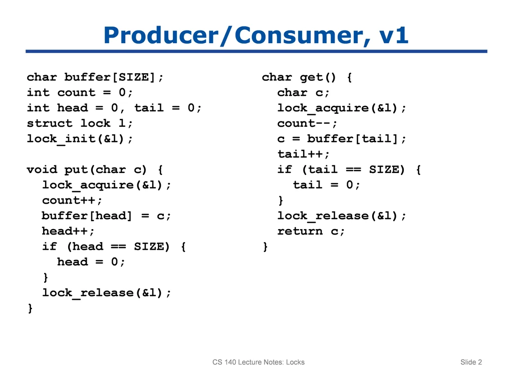 producer consumer v1