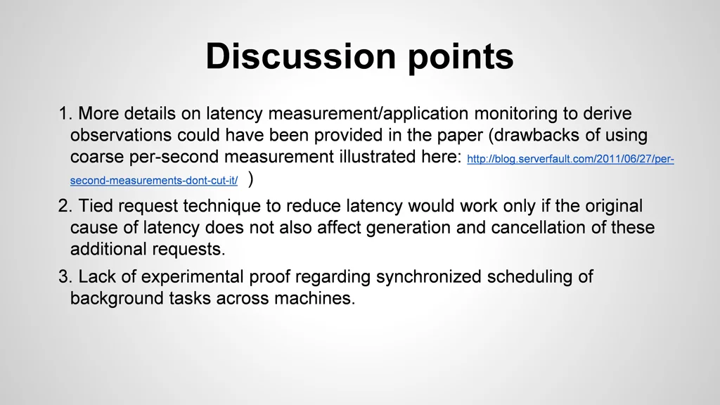 discussion points