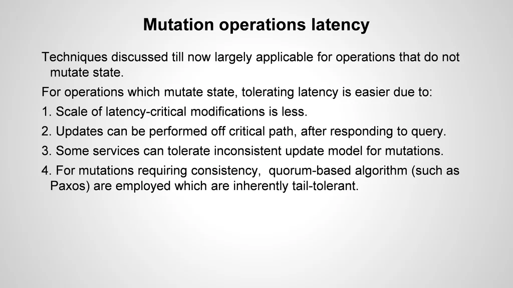 mutation operations latency