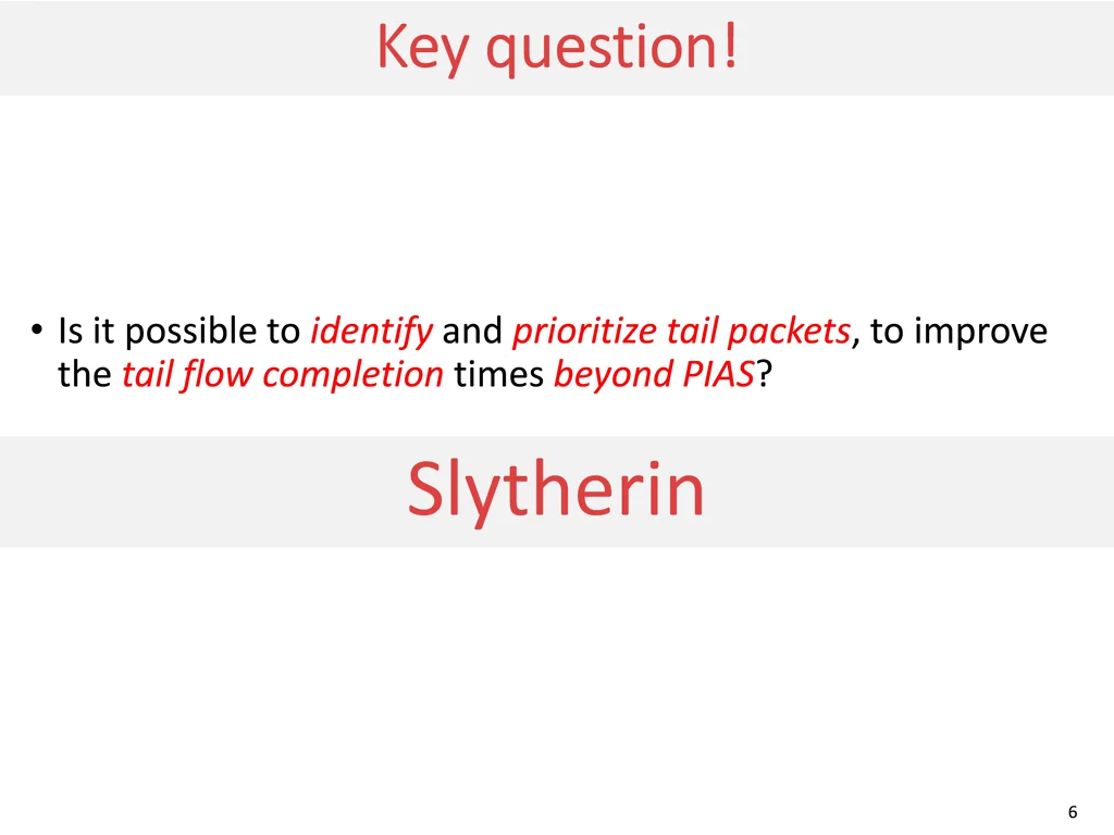 key question key question