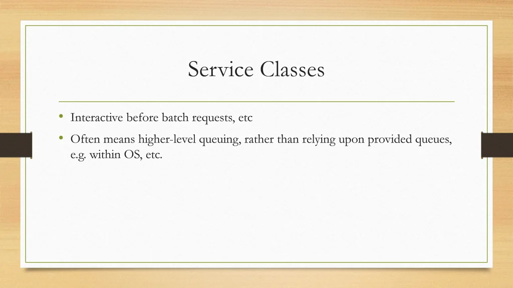 service classes