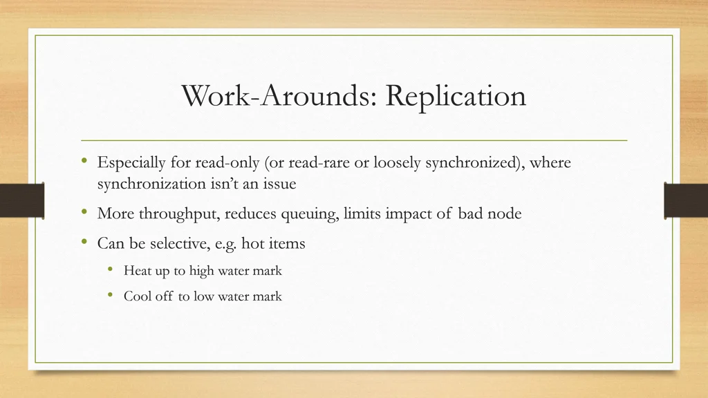 work arounds replication