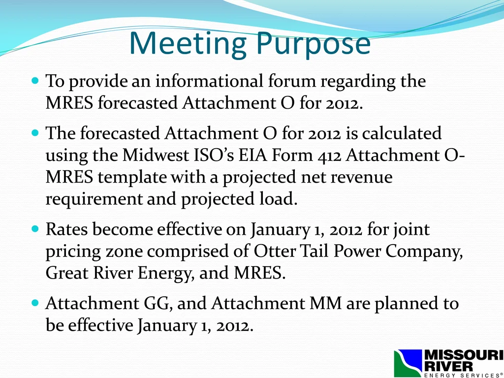 meeting purpose