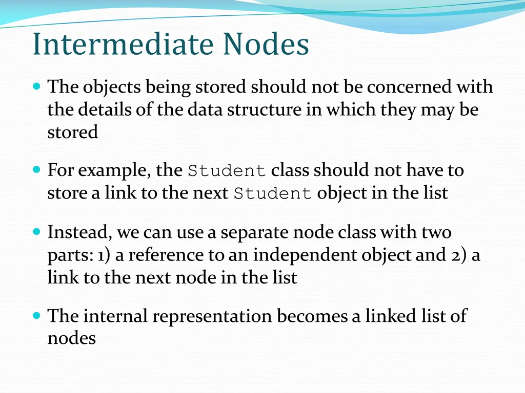 intermediate nodes