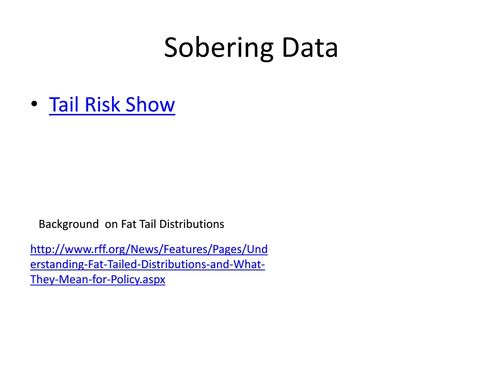 sobering data