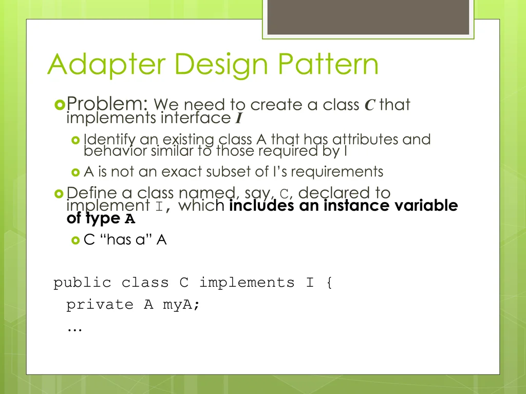 adapter design pattern