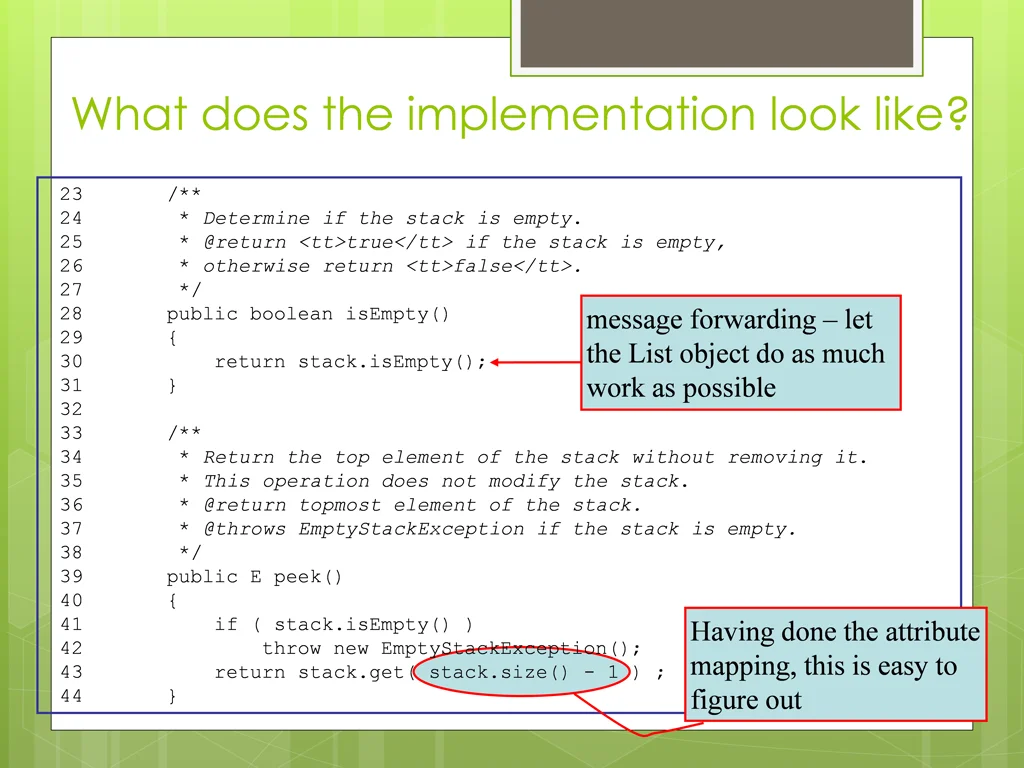what does the implementation look like 1