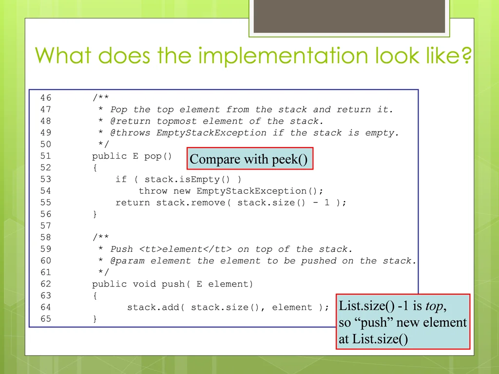 what does the implementation look like 2