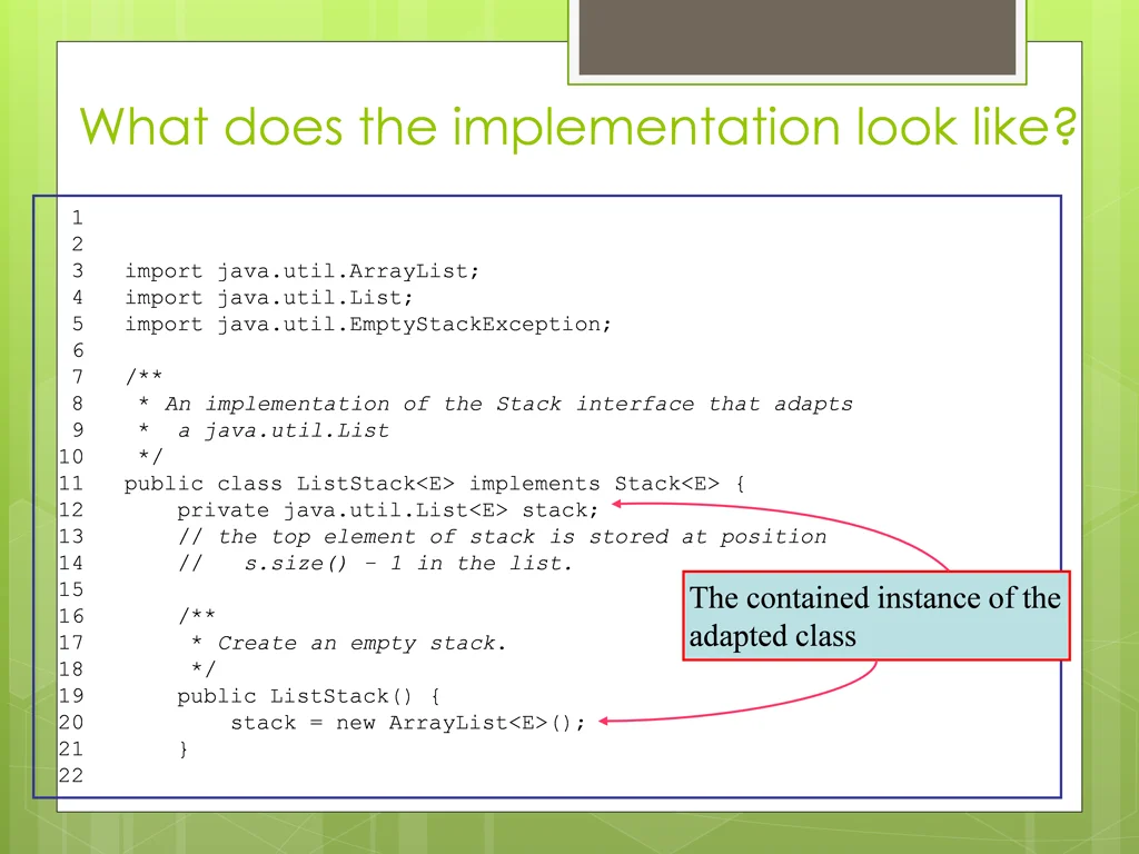 what does the implementation look like