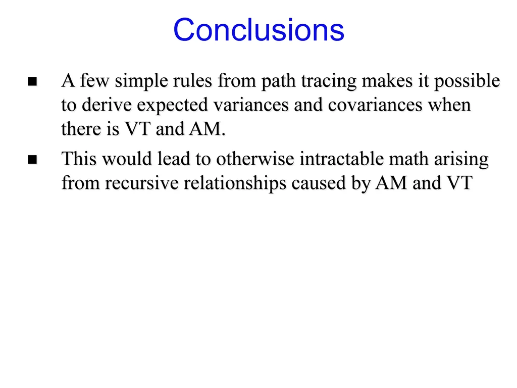 conclusions