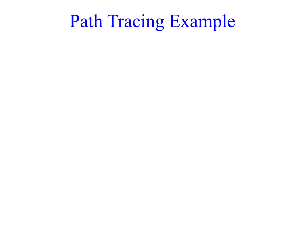 path tracing example