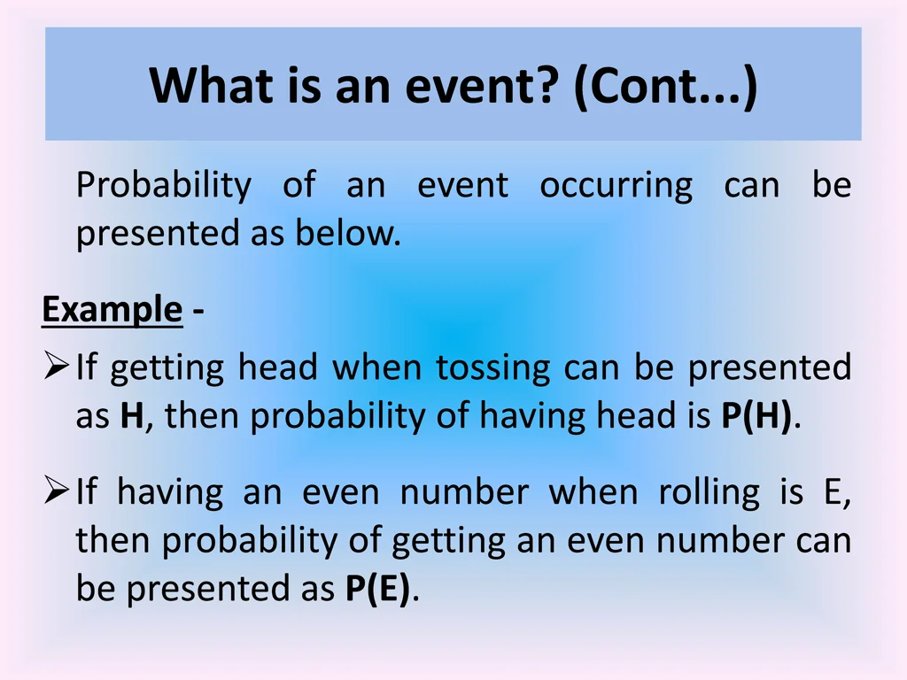 what is an event cont