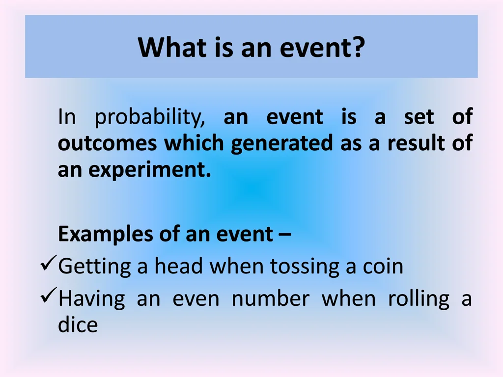 what is an event