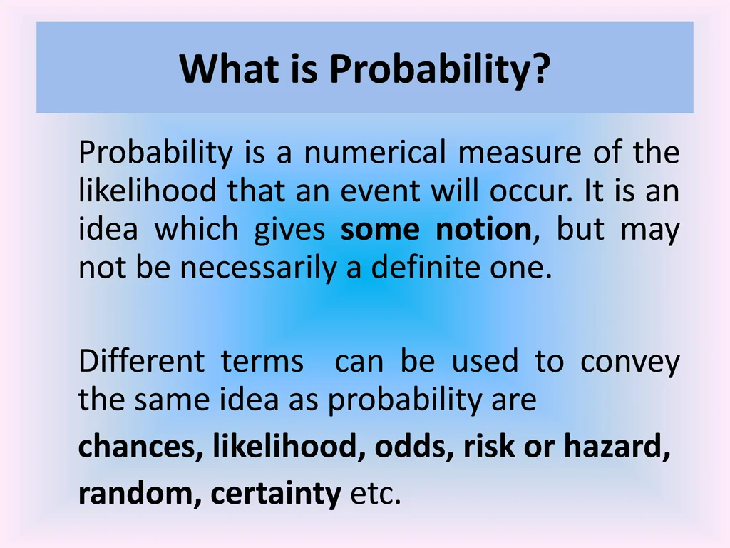 what is probability