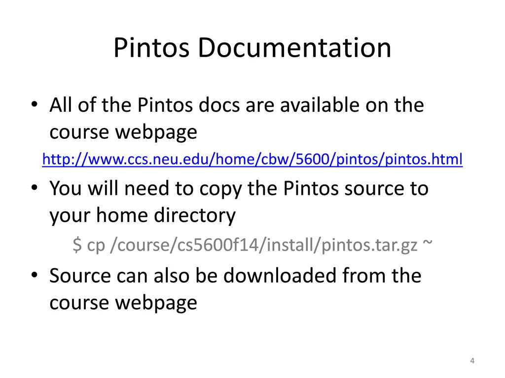 pintos documentation