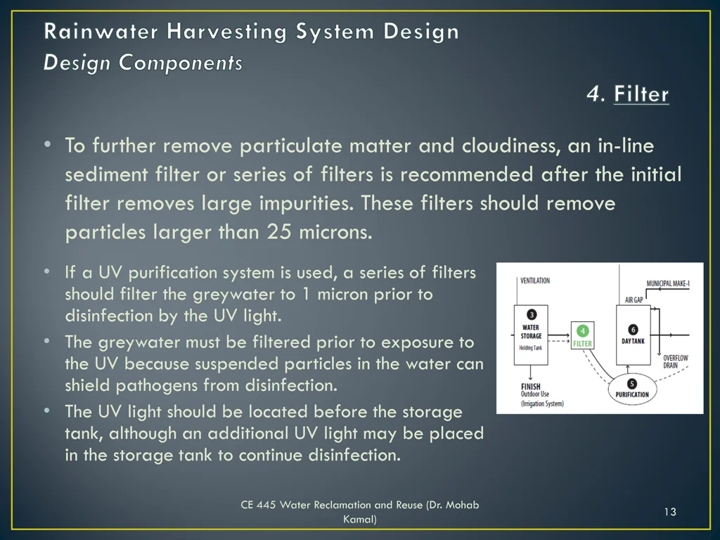 to further remove particulate matter