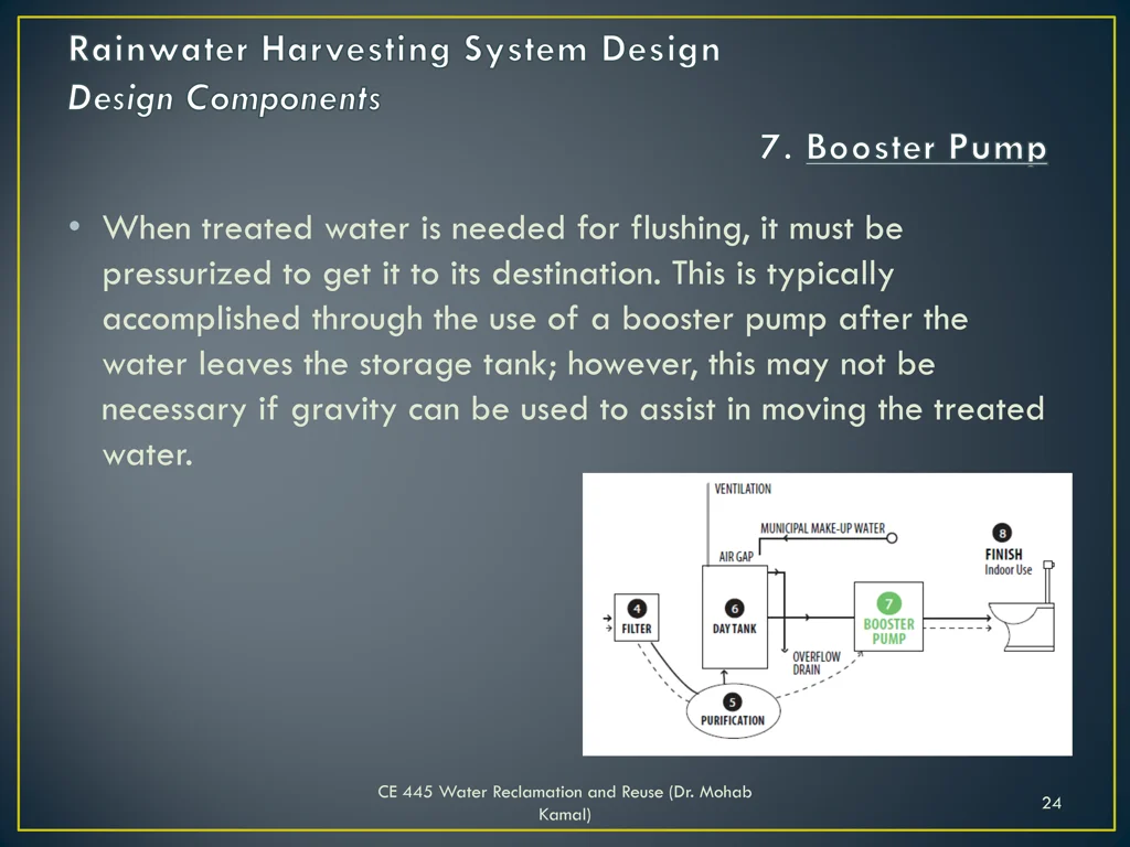 when treated water is needed for flushing it must 1