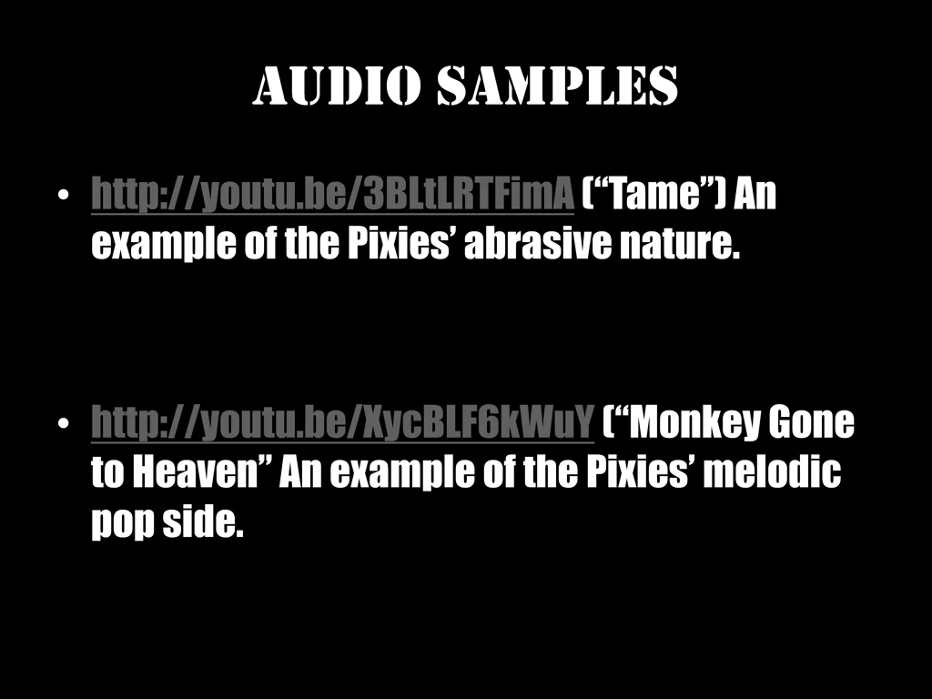 audio samples