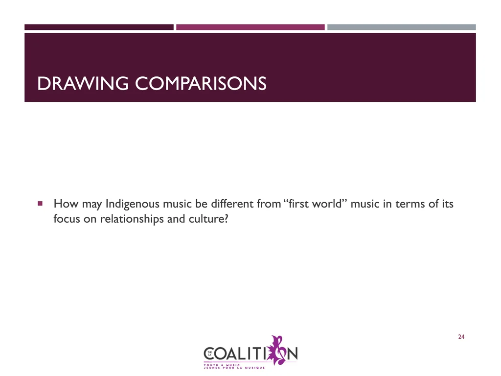 drawing comparisons