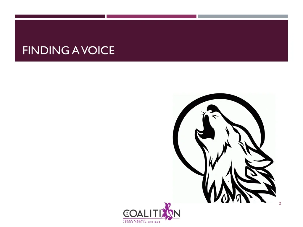 finding a voice