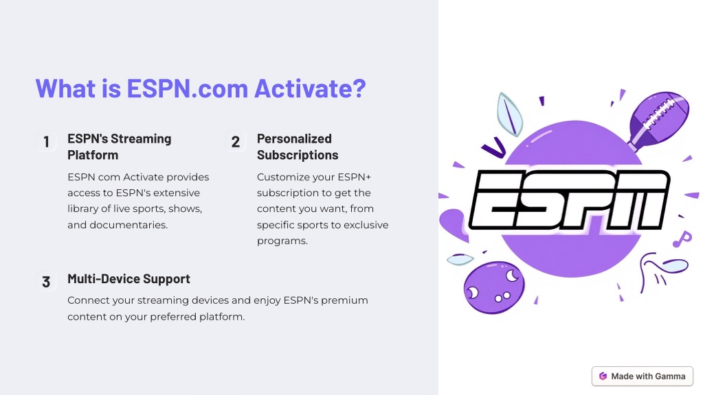 Ppt get access to exclusive sports coverage with espn com activate