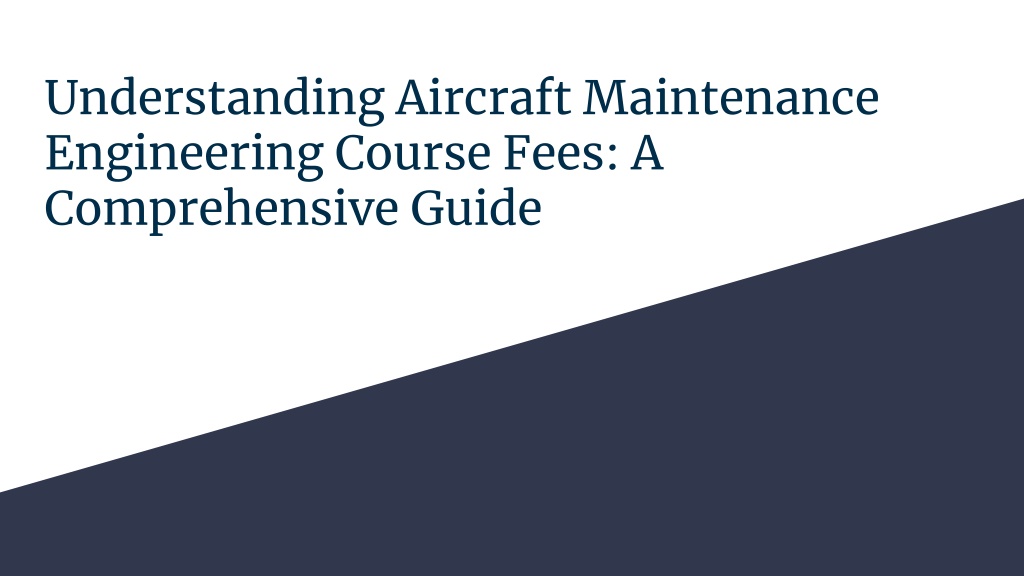 ppt-understanding-aircraft-maintenance-engineering-course-fees-a