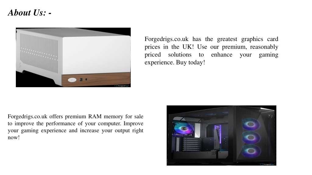 PPT - Gaming Computers For Sale Forgedrigs.co.uk PowerPoint ...
