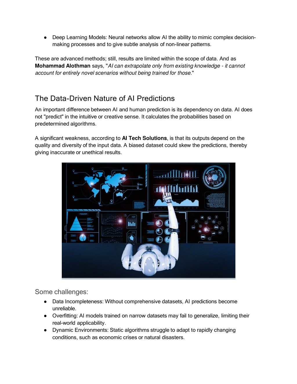 Ppt The Mechanics Of Ai Predictions Insights From Mohammad Alothman