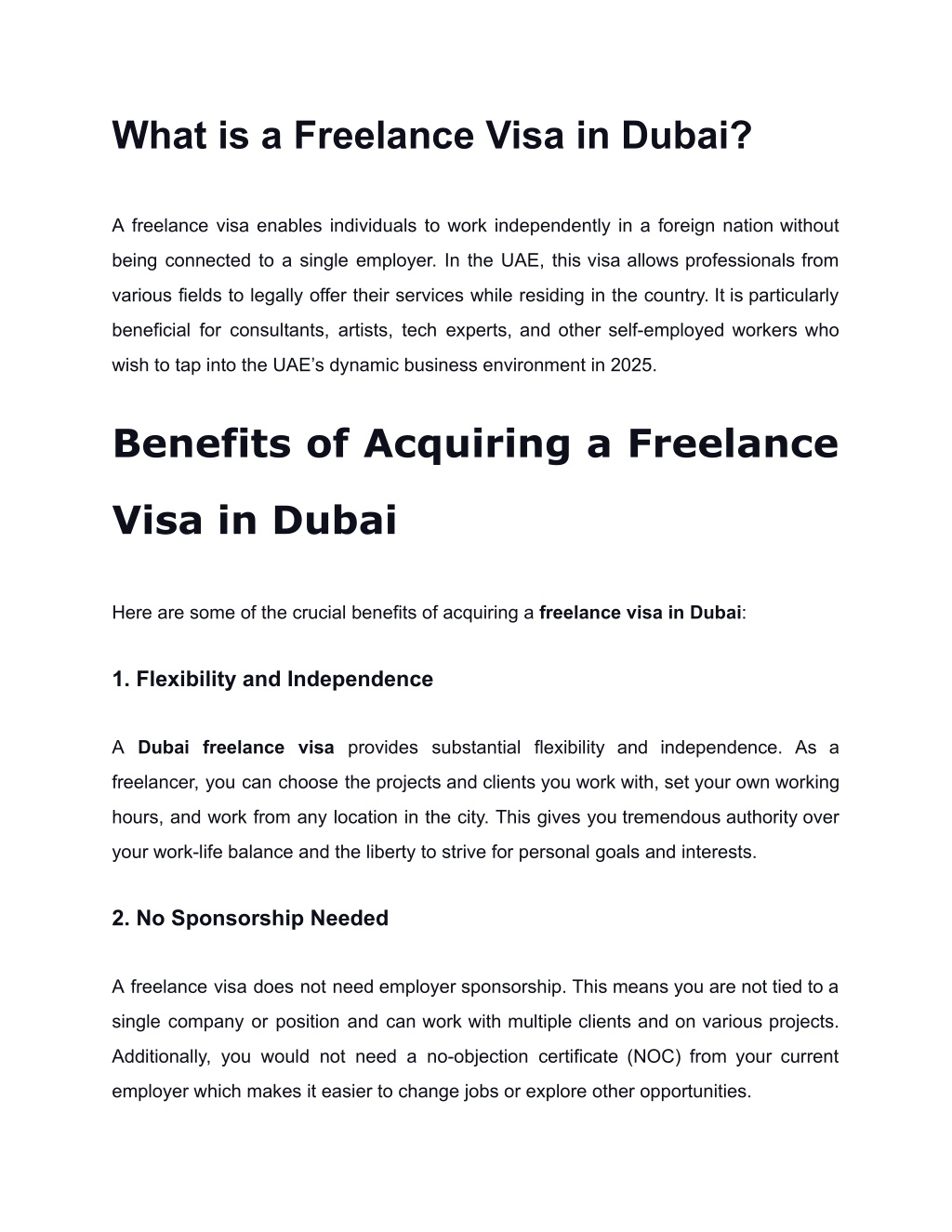 PPT How to Apply for a Freelance Visa in Dubai in 202425 PowerPoint