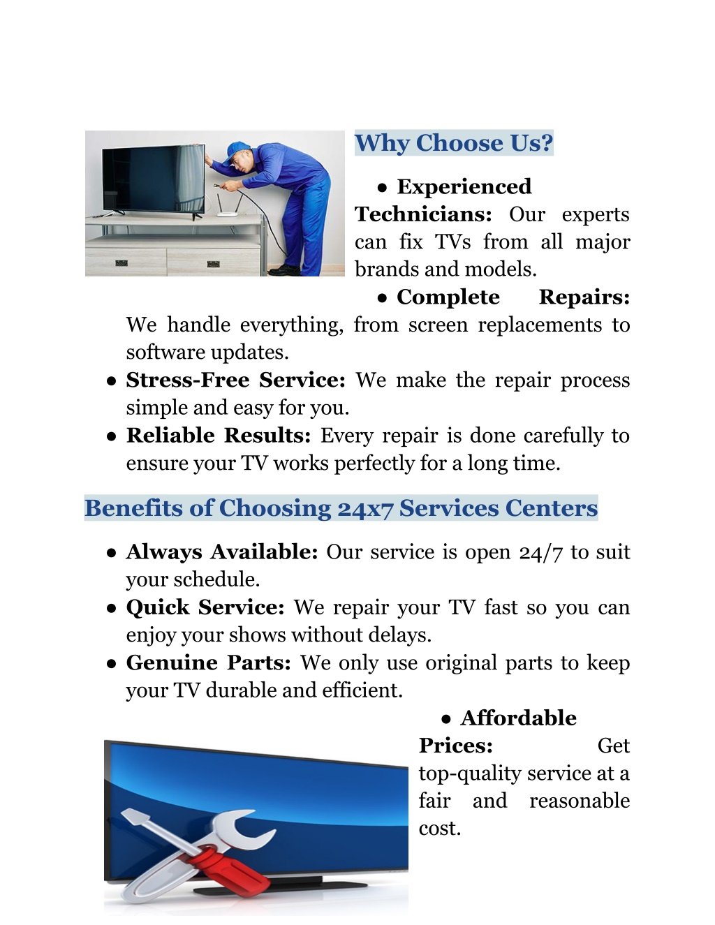 PPT - Reliable TV Repair Service for All Models PowerPoint Presentation ...