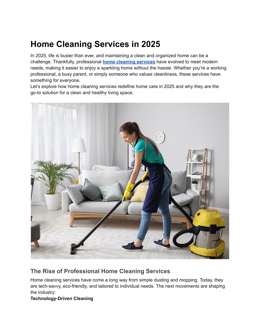 PPT Home Cleaning Services in 2025 PowerPoint Presentation, free