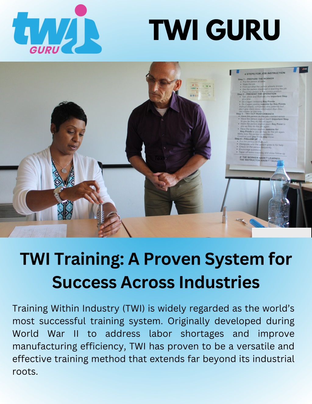 PPT - TWI Training A Proven System for Success Across Industries ...