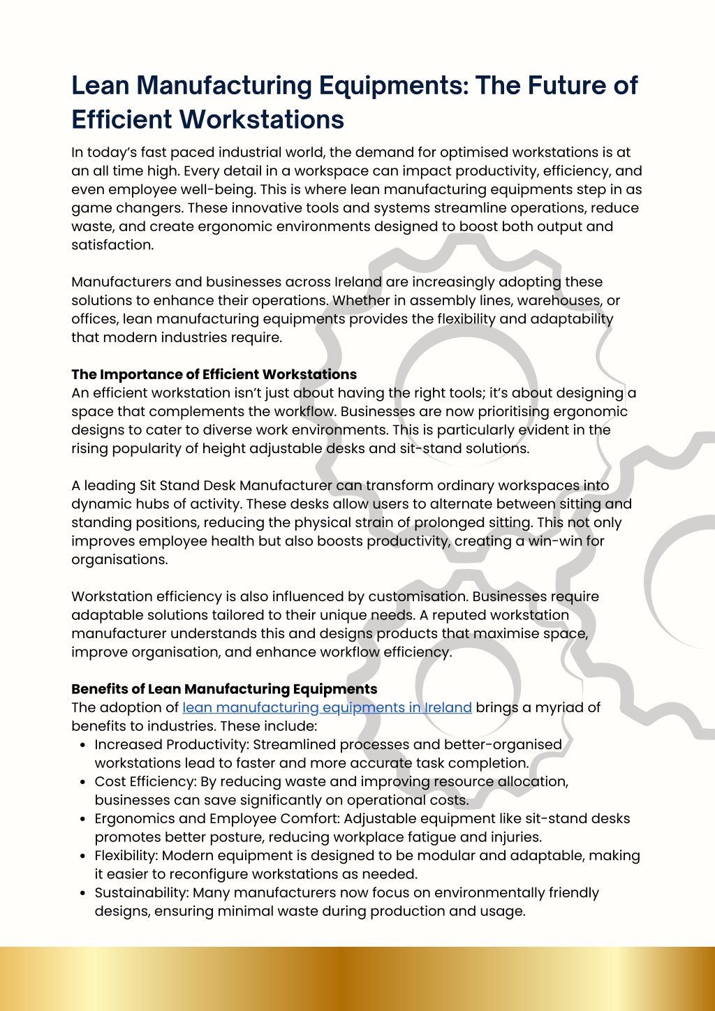 Ppt - Lean Manufacturing Equipments: The Future Of Efficient 