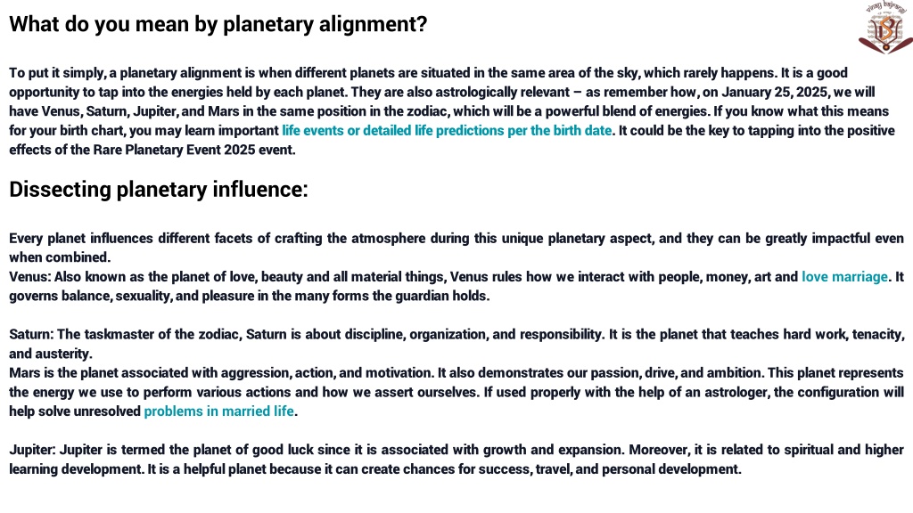 PPT in a straight line What does January 25, 2025 have for