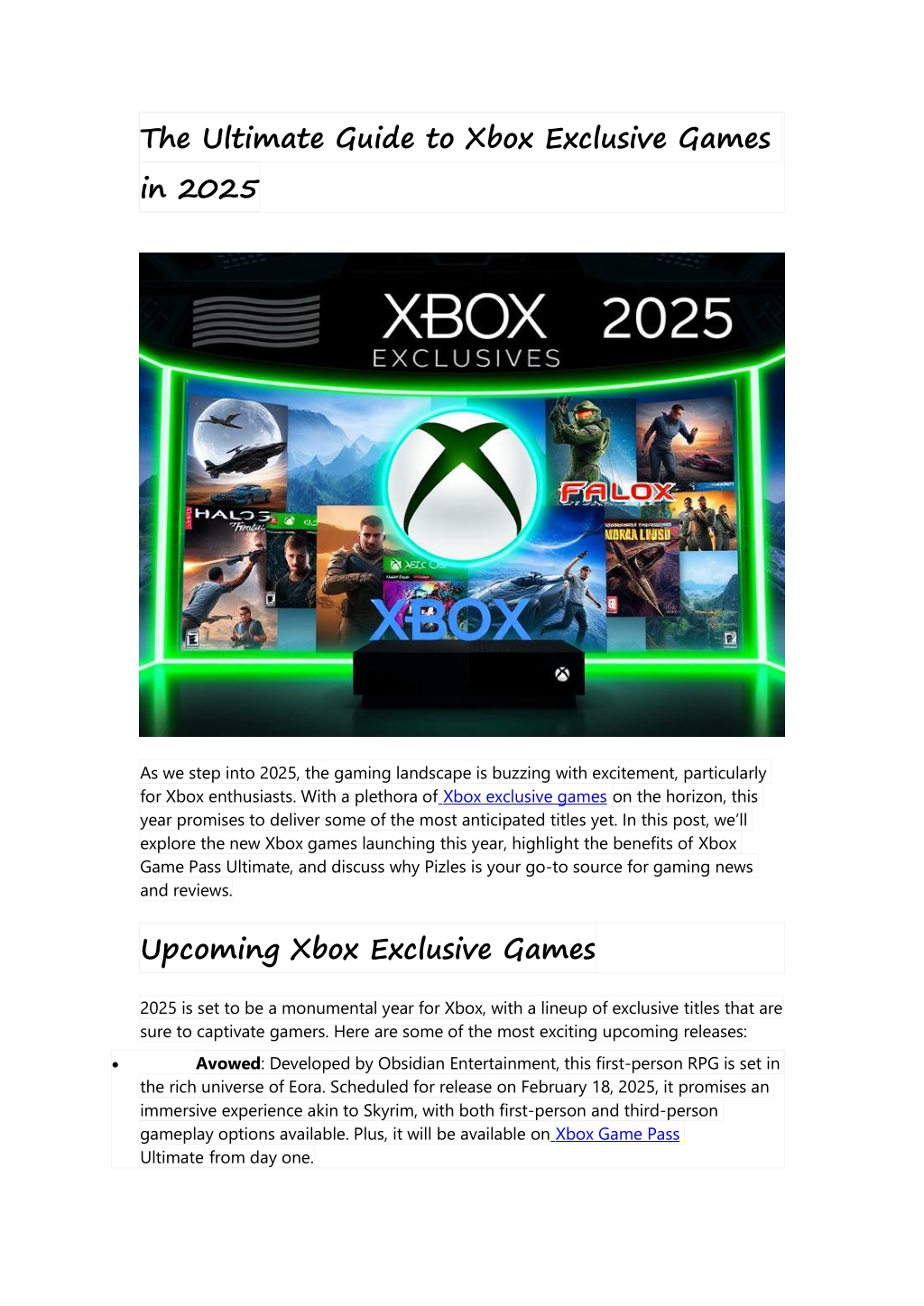 PPT The Ultimate Guide to Xbox Exclusive Games in 2025 PowerPoint