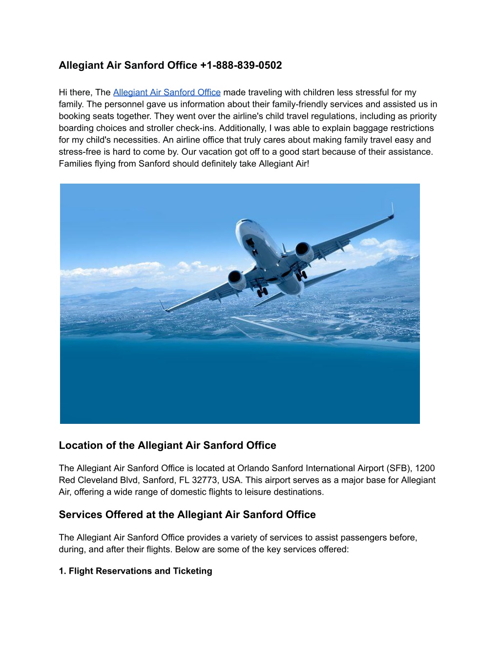 PPT - Allegiant Air Sanford Office PowerPoint Presentation, free