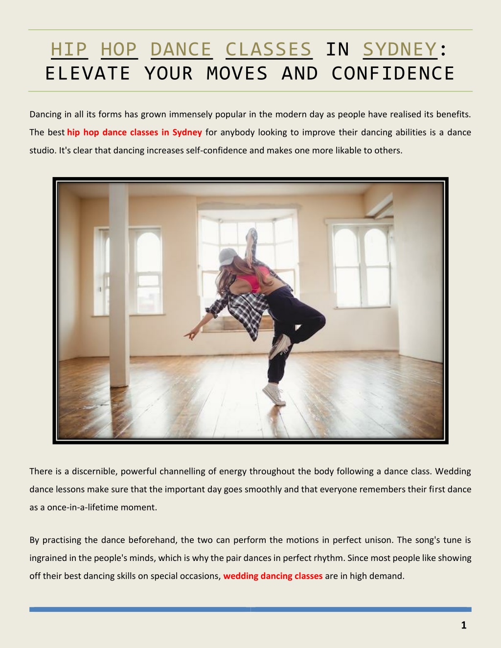 PPT Hip Hop Dance Classes in Sydney Elevate Your Moves and Confidence PowerPoint