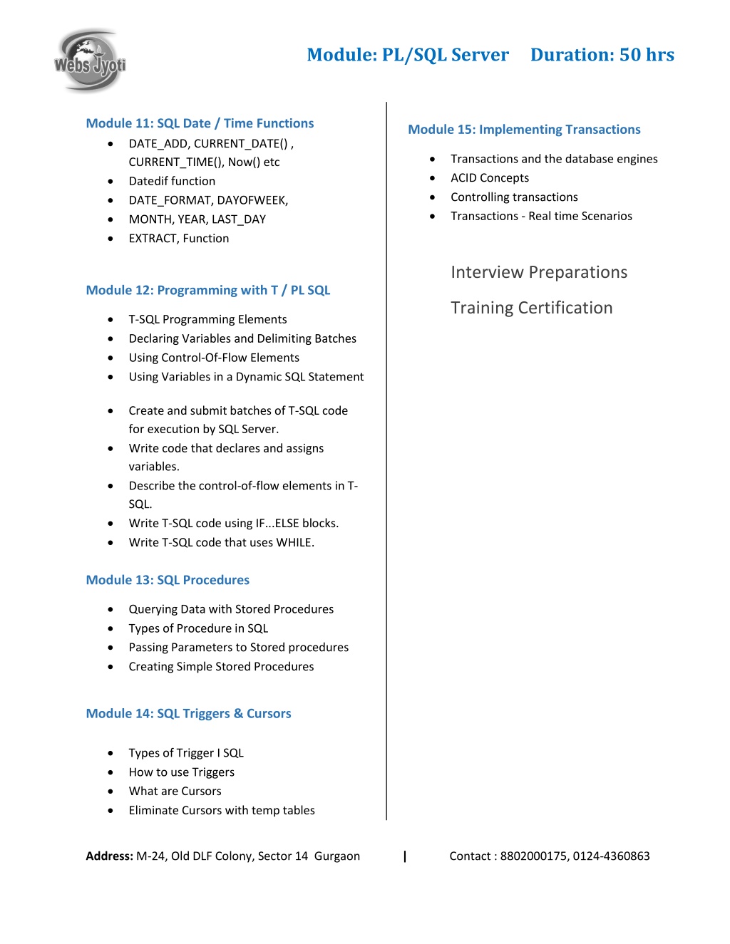 PPT - Become a SQL Expert with Webs Jyoti Training PowerPoint ...